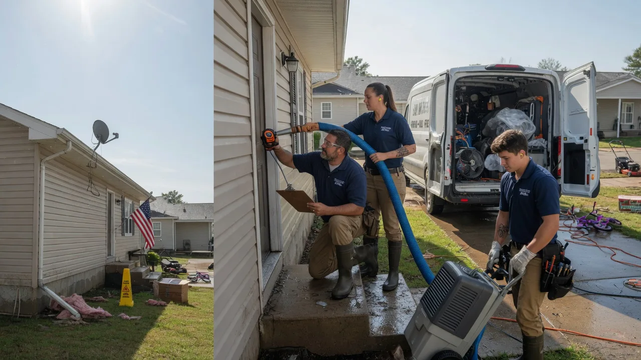 Ceiling Water Damage Restoration in Albany, IL near me
